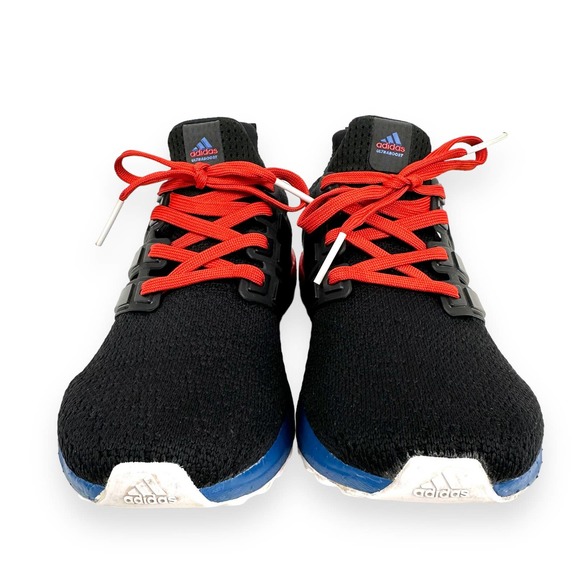 Adidas UltraBoost DNA Core Black Lush Red Running Sneaker Sz 7 Youth 8.5 Womens - Picture 4 of 14